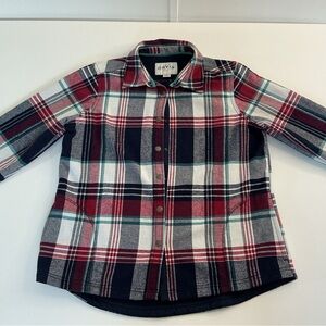 Orvis Kids Plaid Button Down Shirt - Red, Blue, and Green